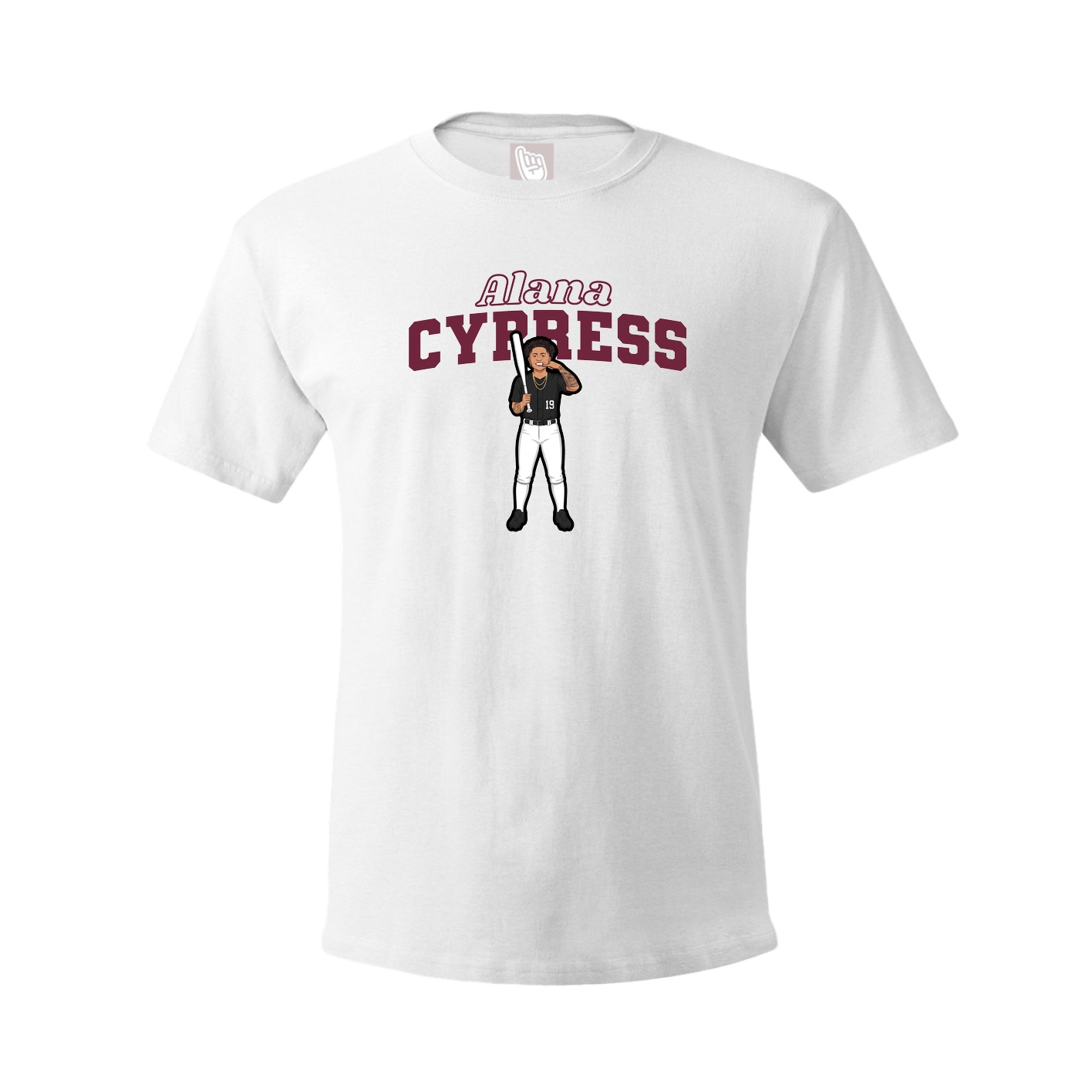 Tee — Name Arch in White