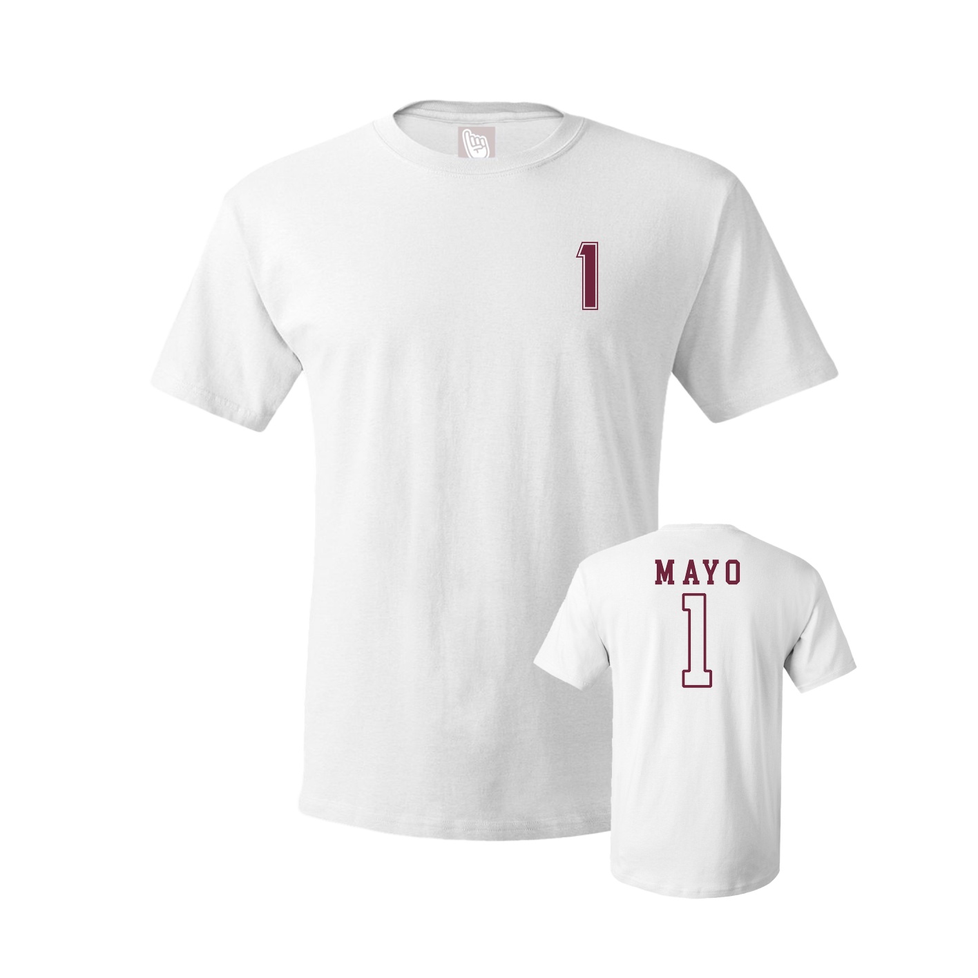 Youth Tee — Chest Back in White