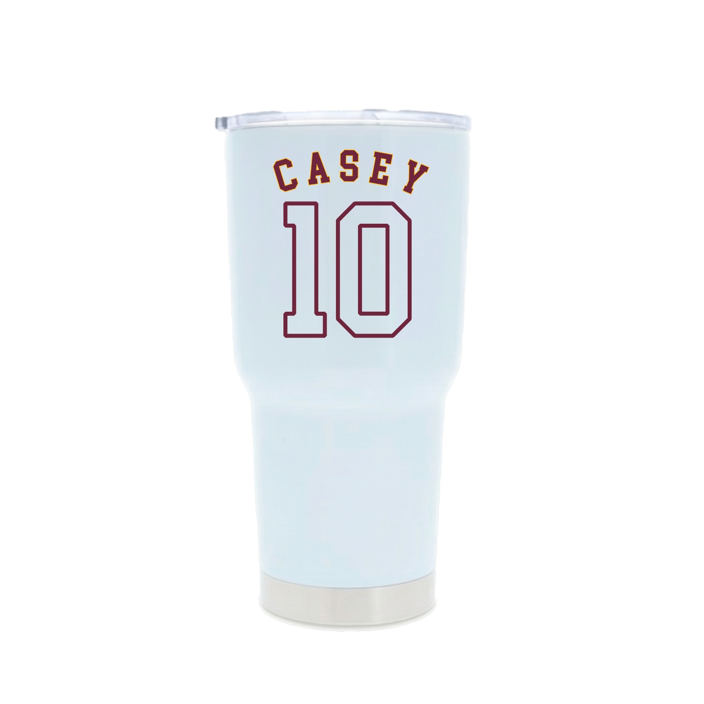 30oz Stainless Steel Tumbler — Shirsey Arch in White