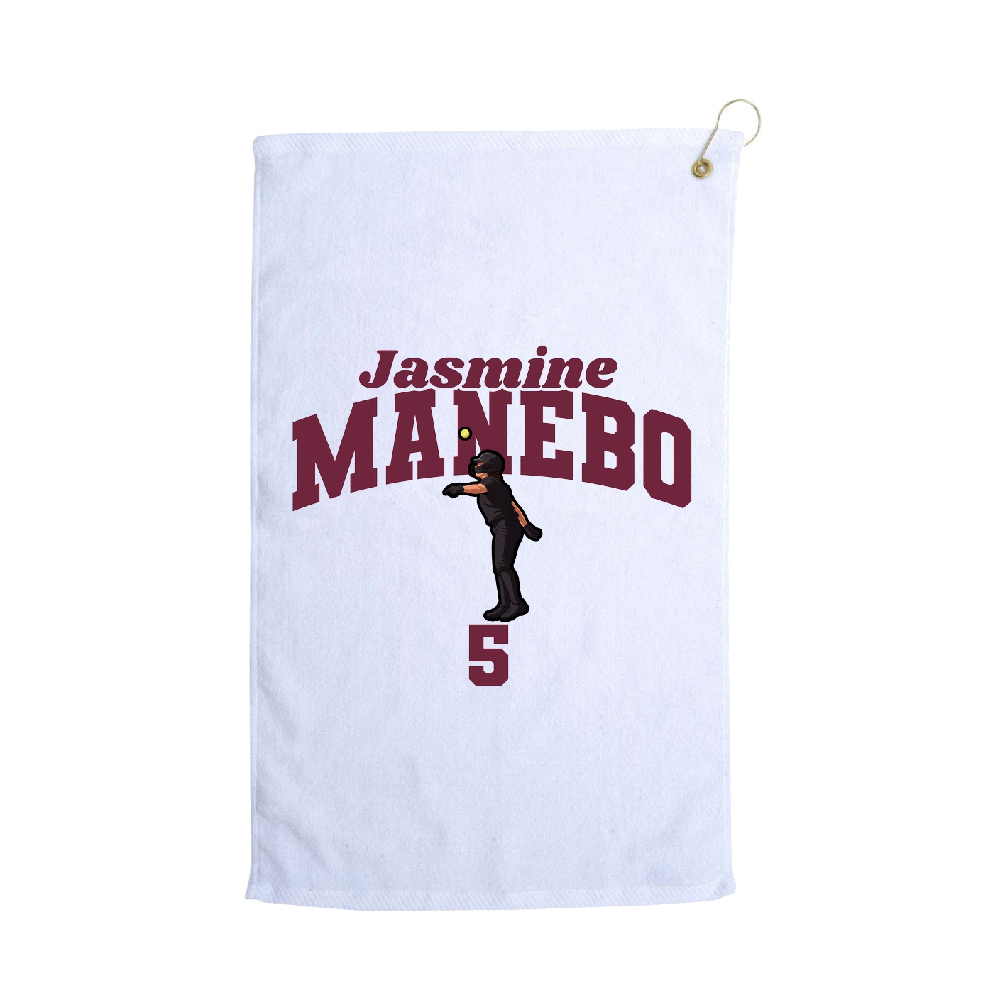 Golf Towel — Signature Arch in White