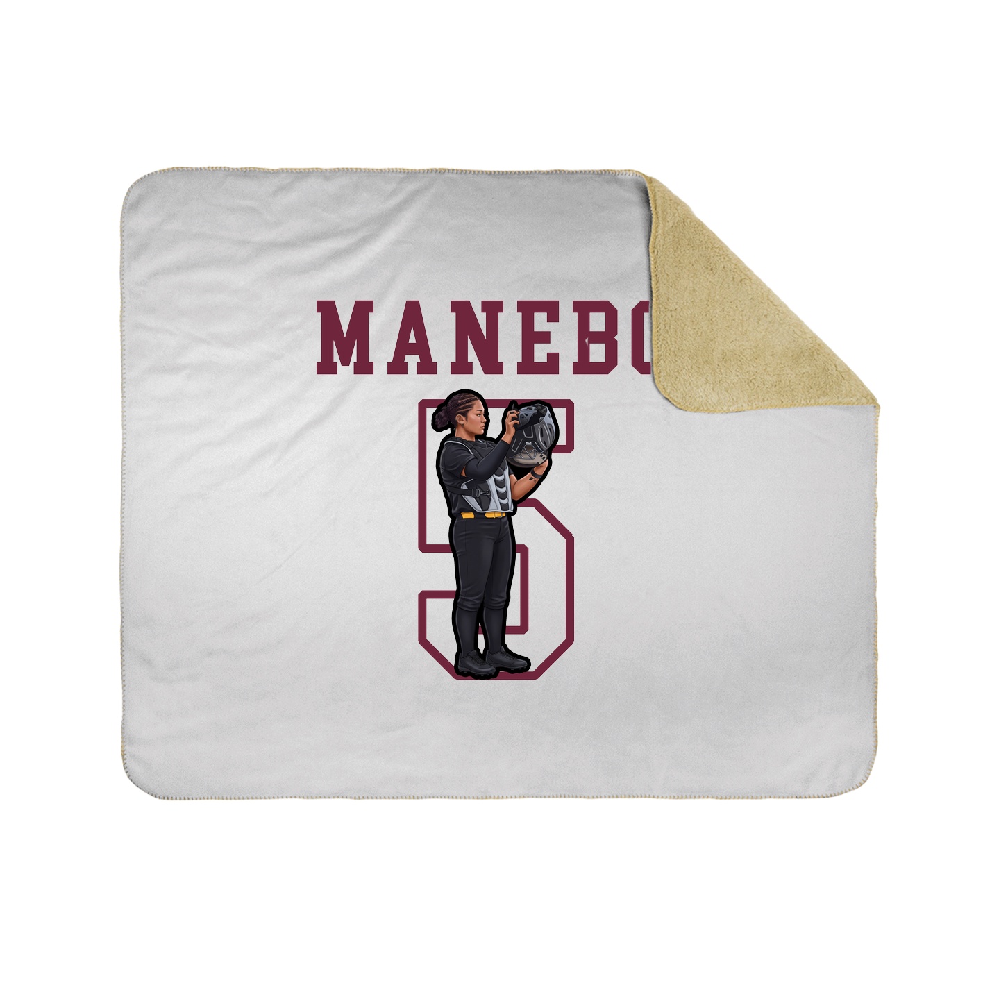 Throw Blanket — Shirsey in White