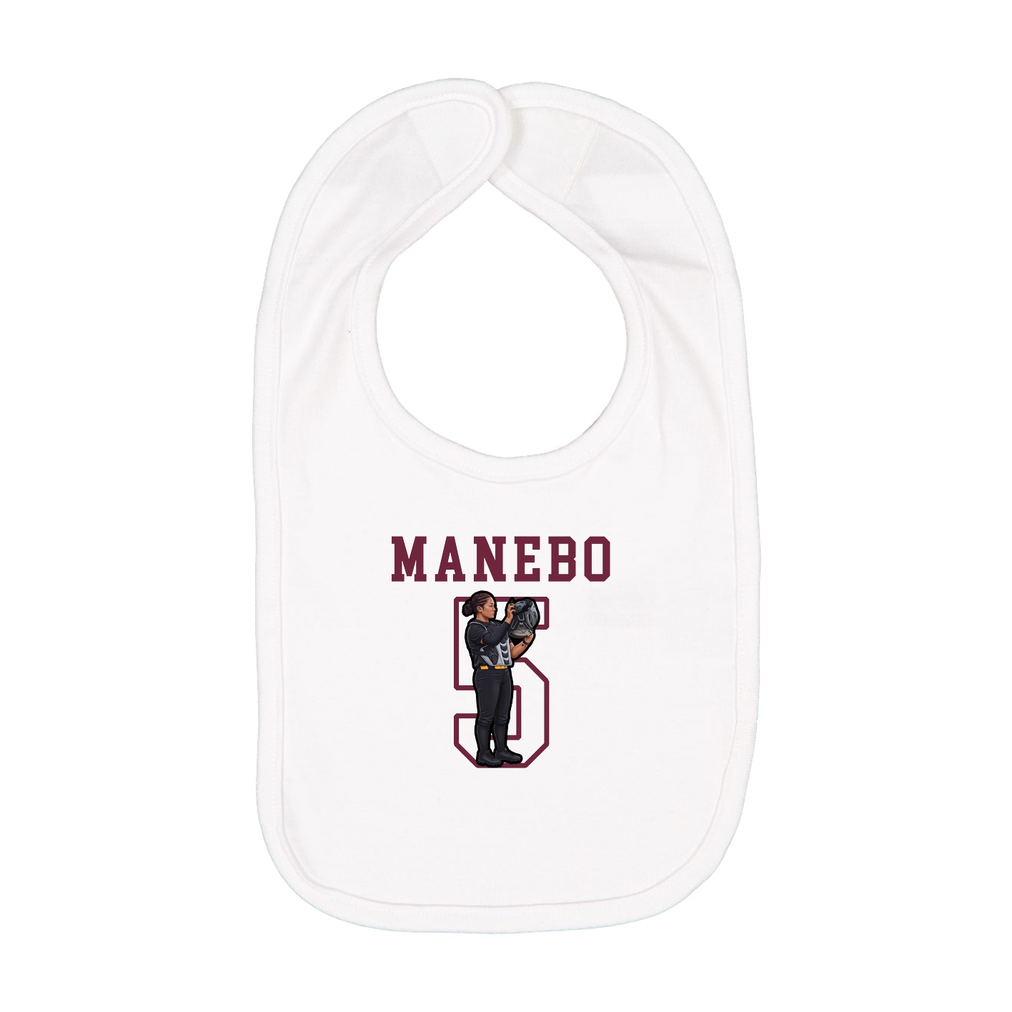 Infant Bib — Shirsey in White