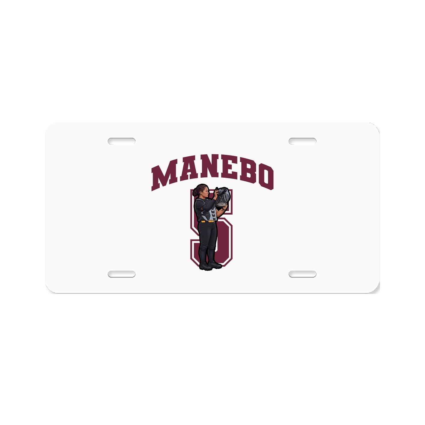 License Plate — Number in Classic