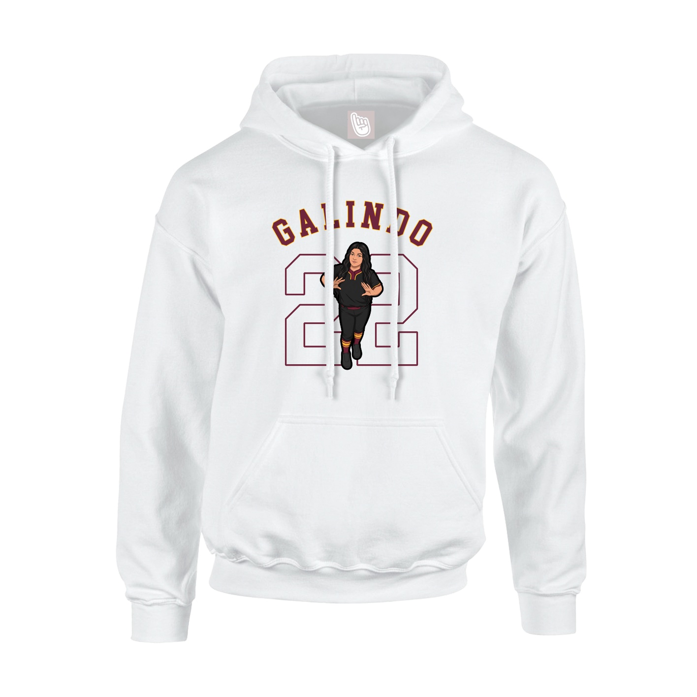 Youth Hoodie — Shirsey Arch in White