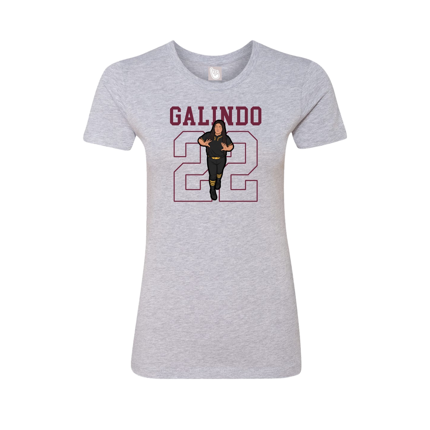 Fitted Women's Tee — Shirsey in Grey