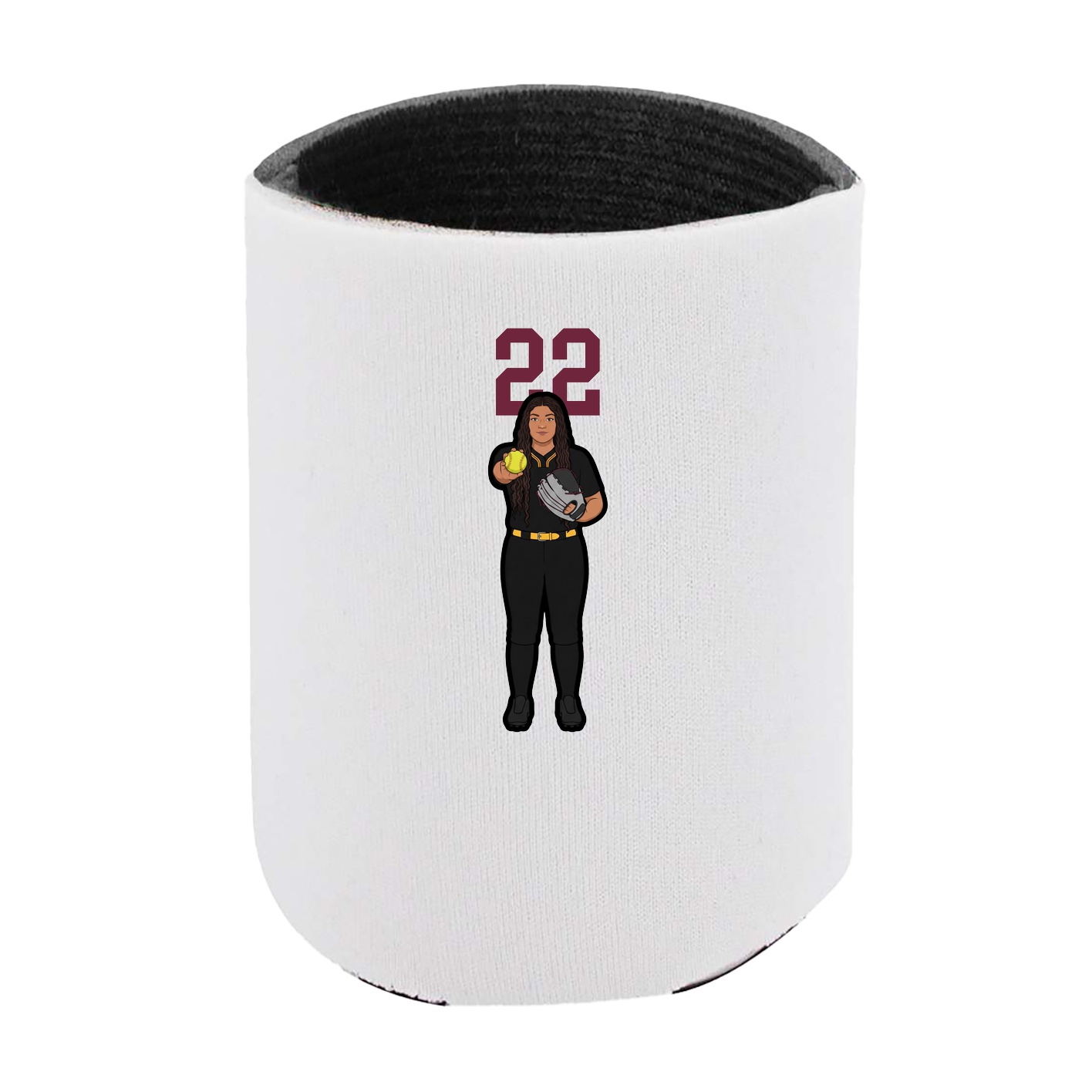 Can Holder — Number Top in White