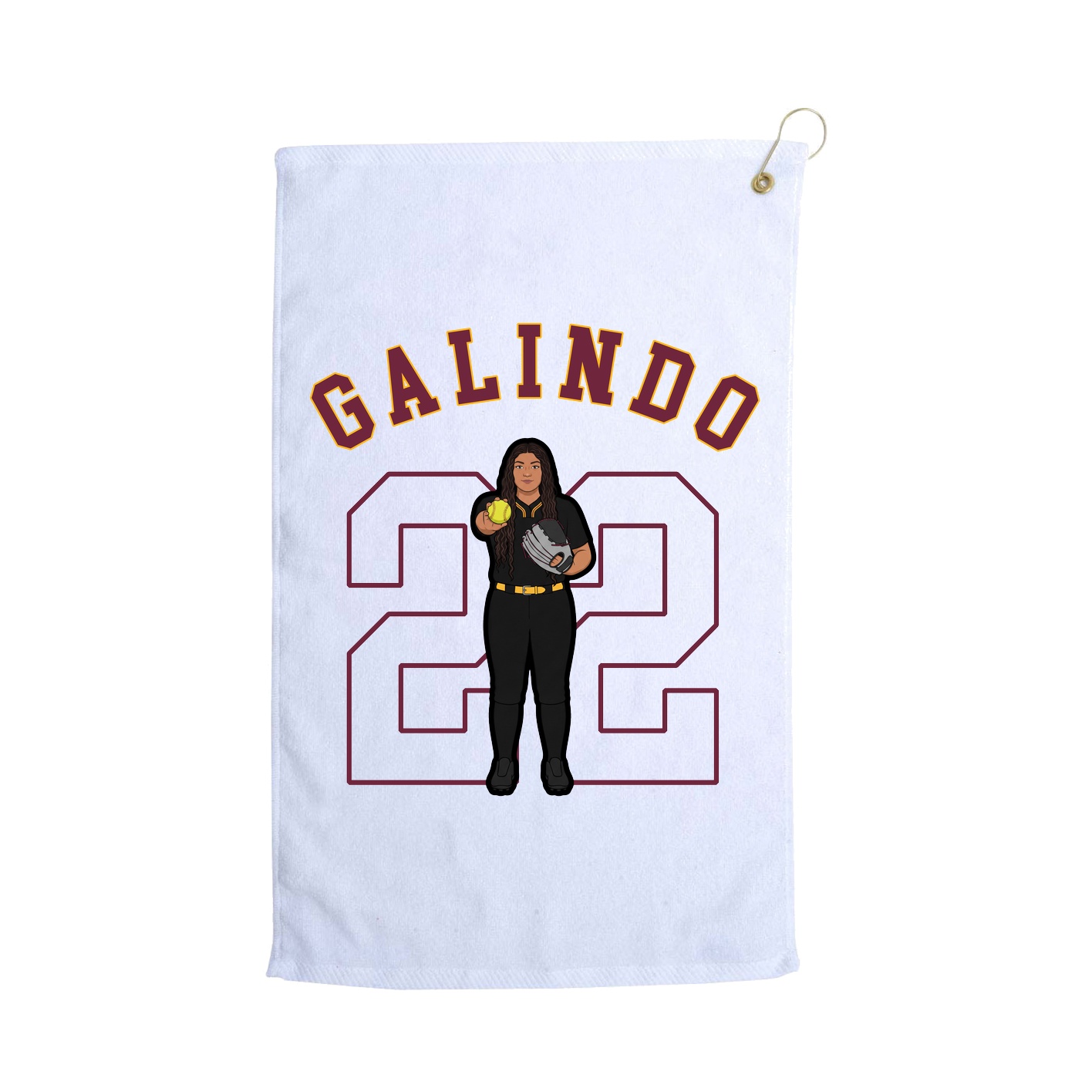 Golf Towel — Shirsey Arch in White