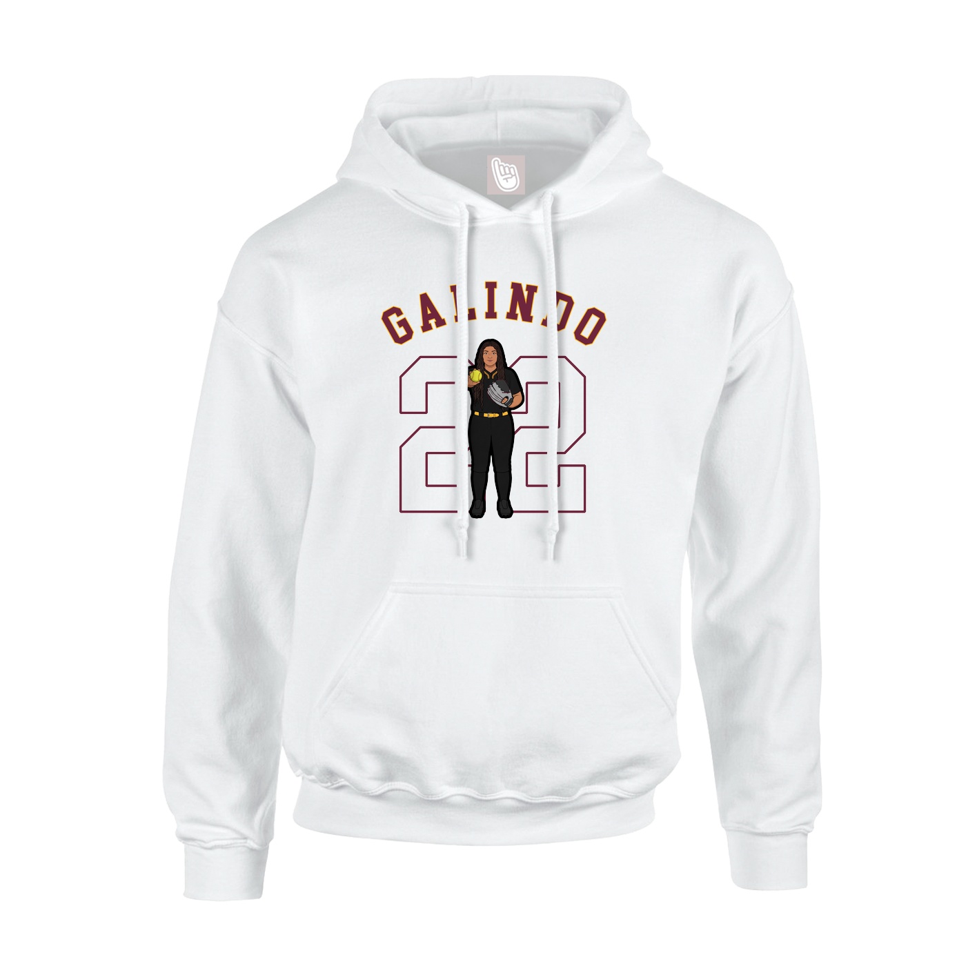 Hoodie — Shirsey Arch in White