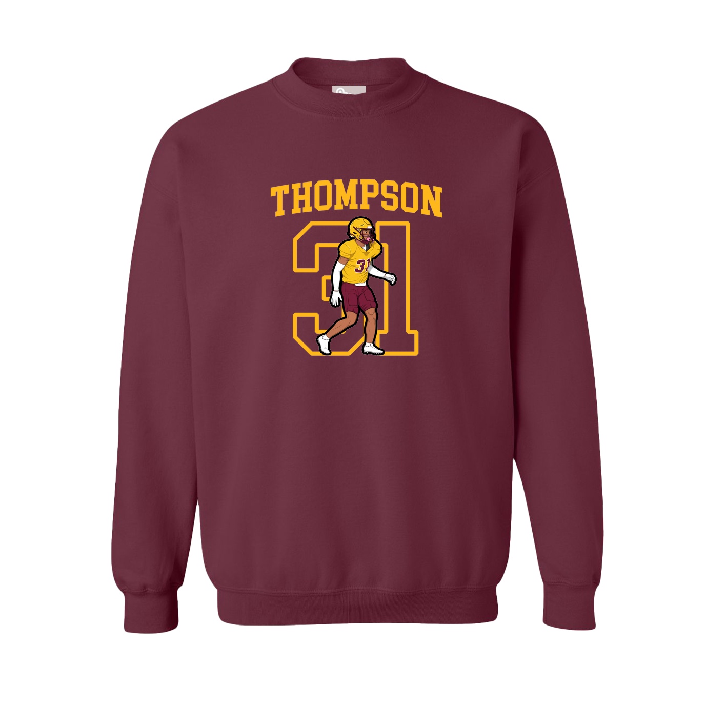 Fleece Crew — Shirsey in Maroon
