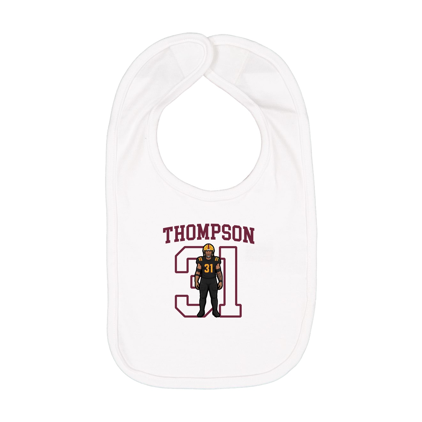 Infant Bib — Shirsey in White