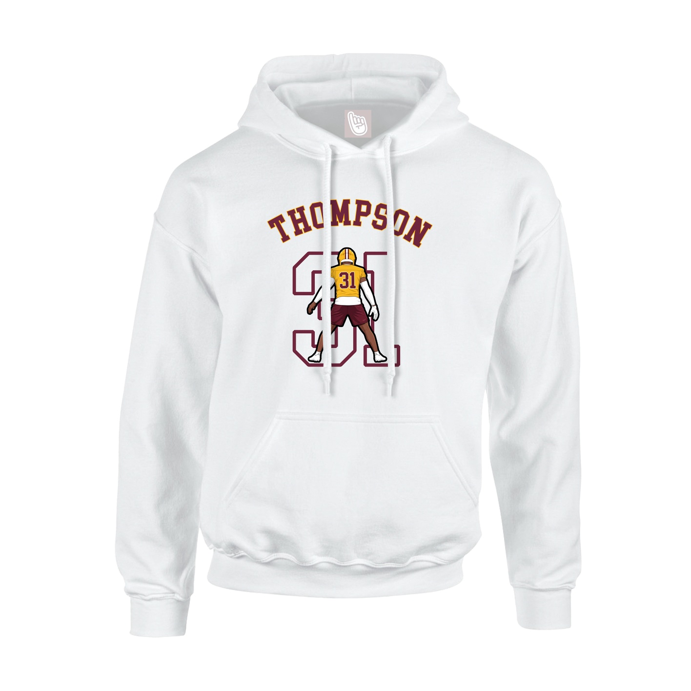 Youth Hoodie — Shirsey Arch in White
