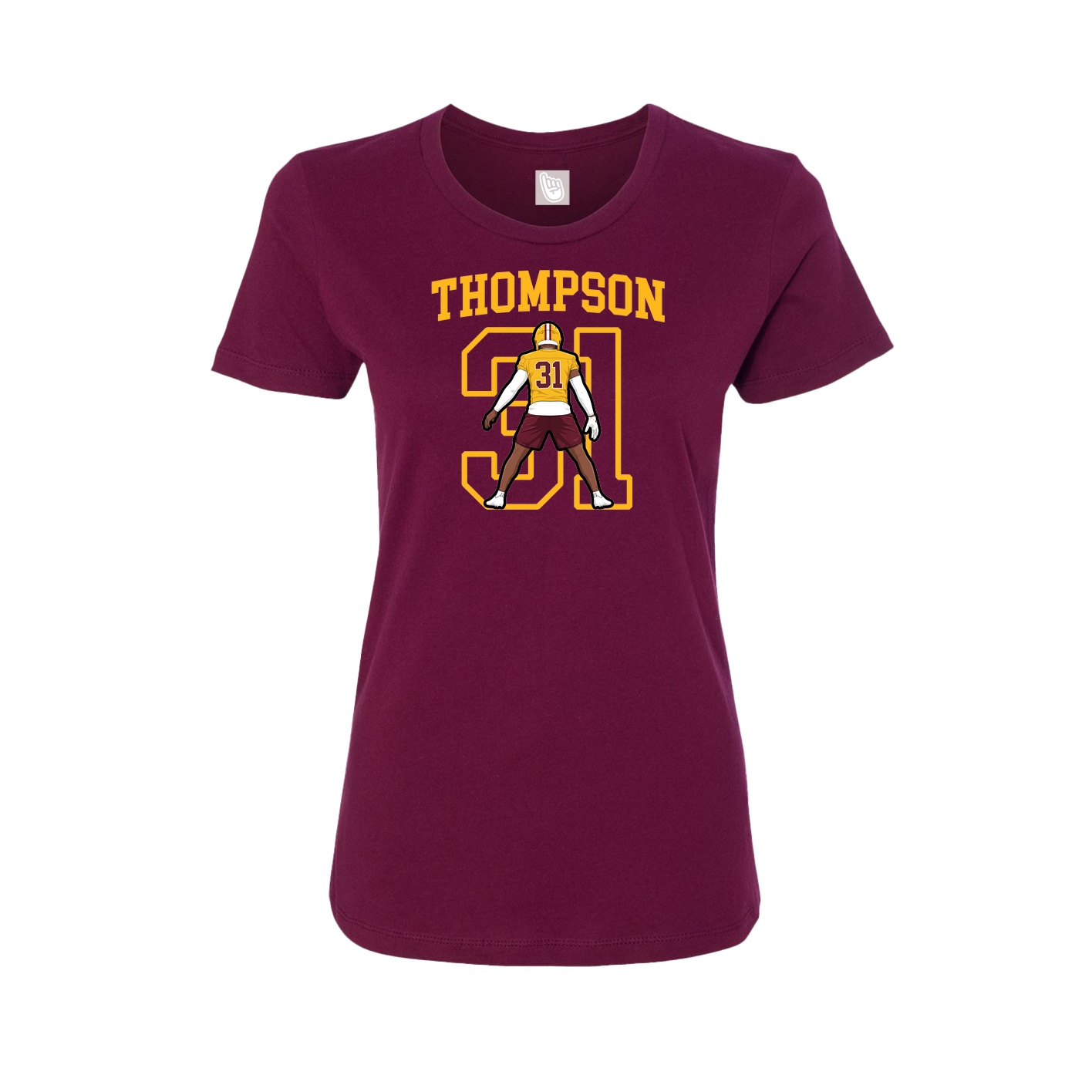 Fitted Women's Tee — Shirsey in Maroon