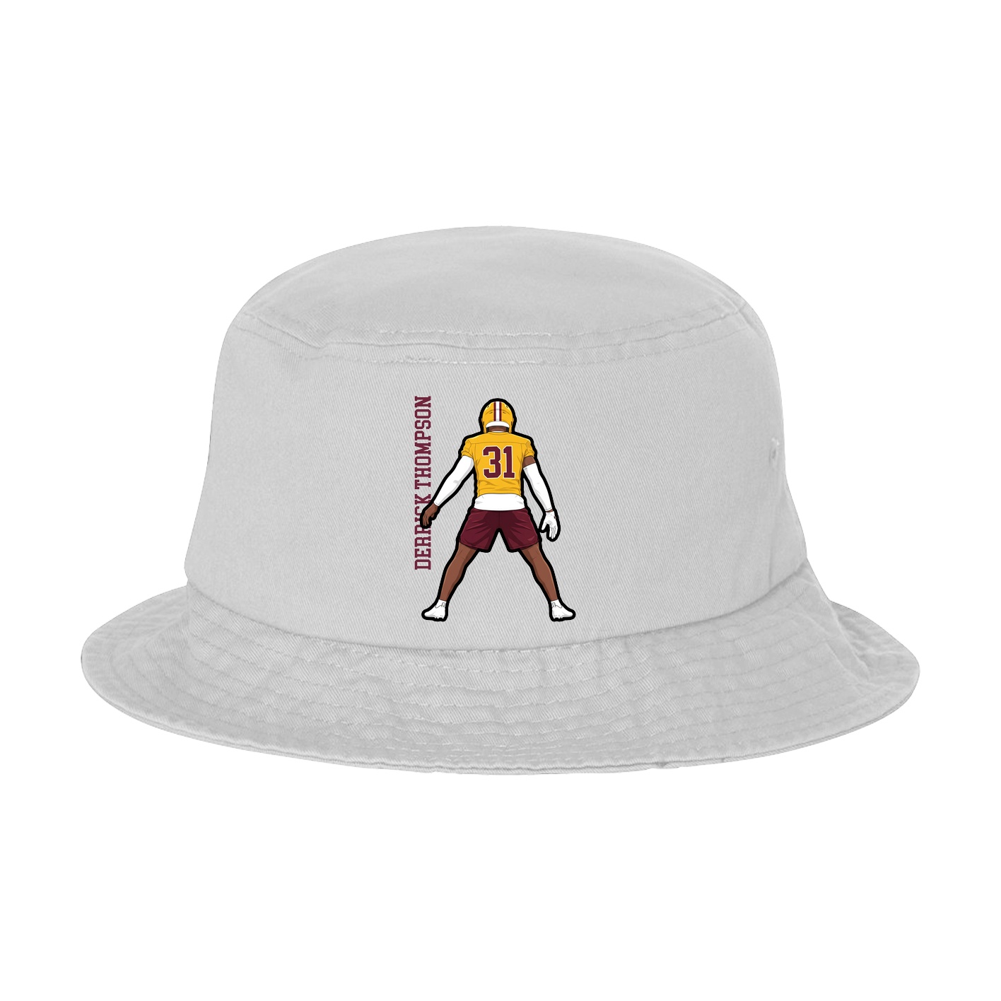 Bucket Cap — Name Vertical in White