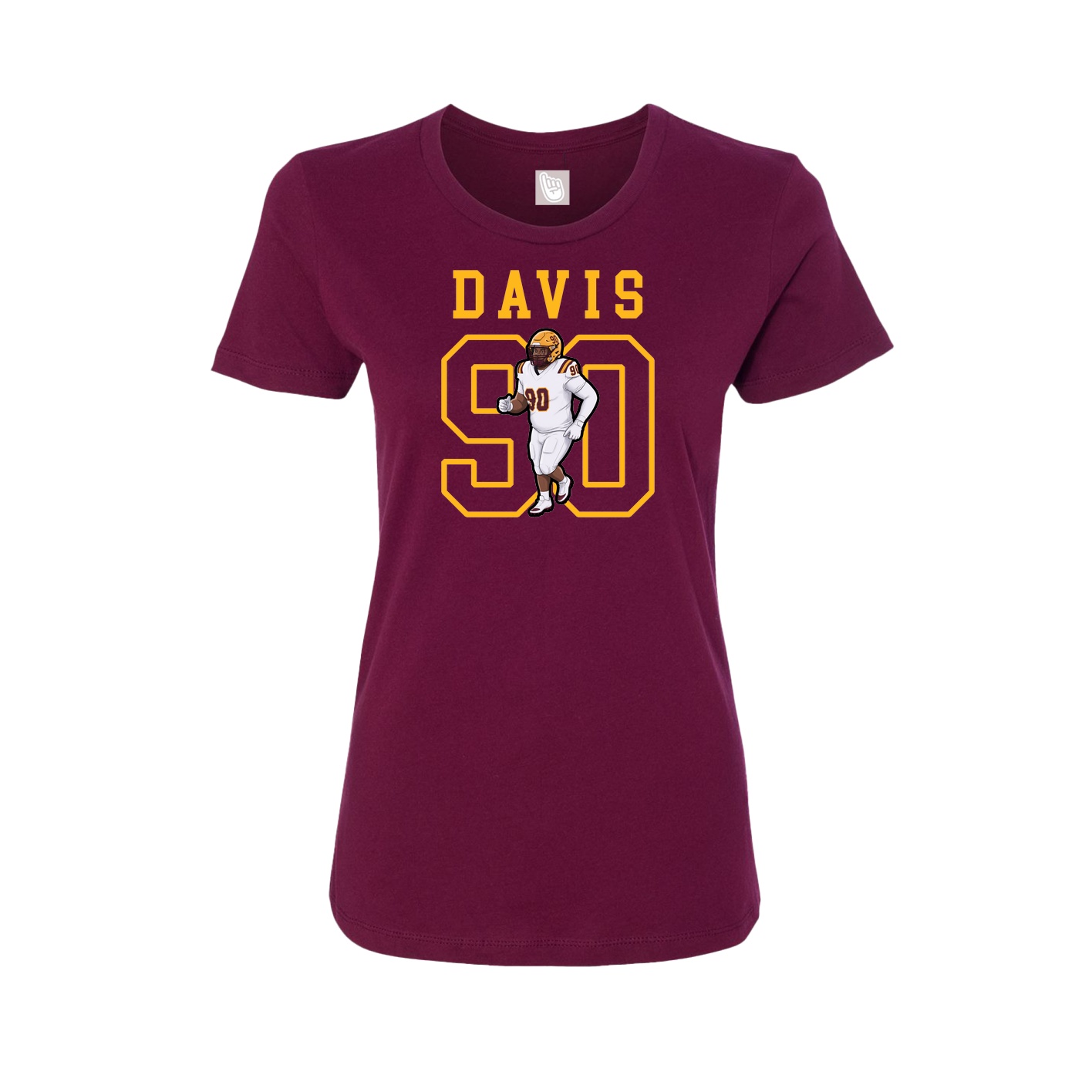Fitted Women's Tee — Shirsey in Maroon