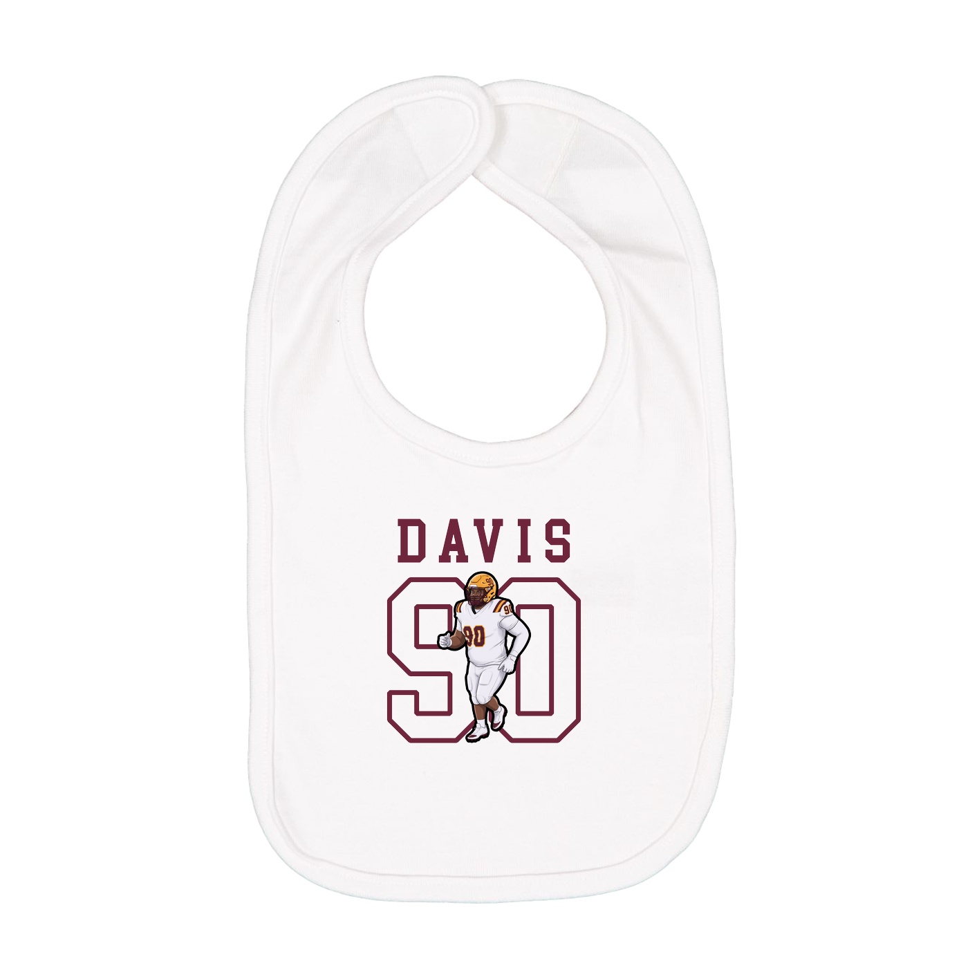 Infant Bib — Shirsey in White