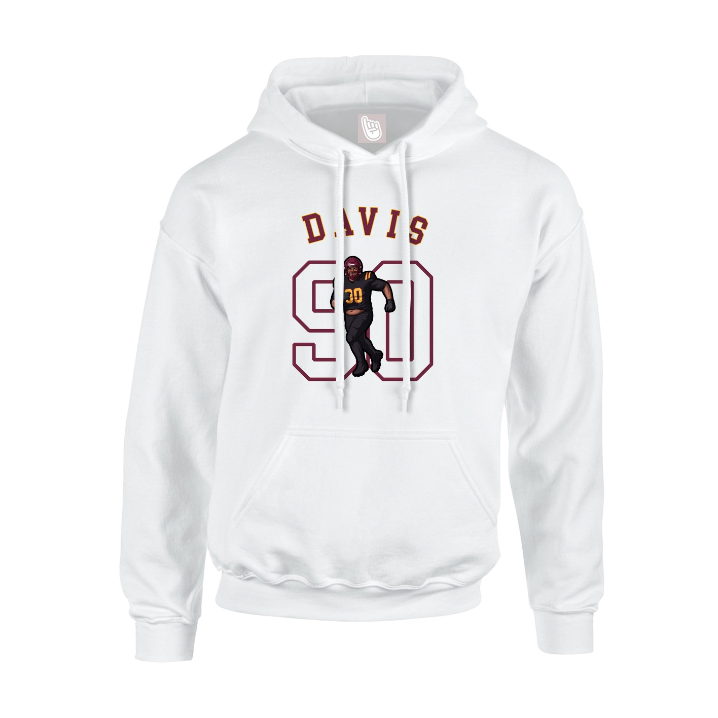 Hoodie — Shirsey Arch in White