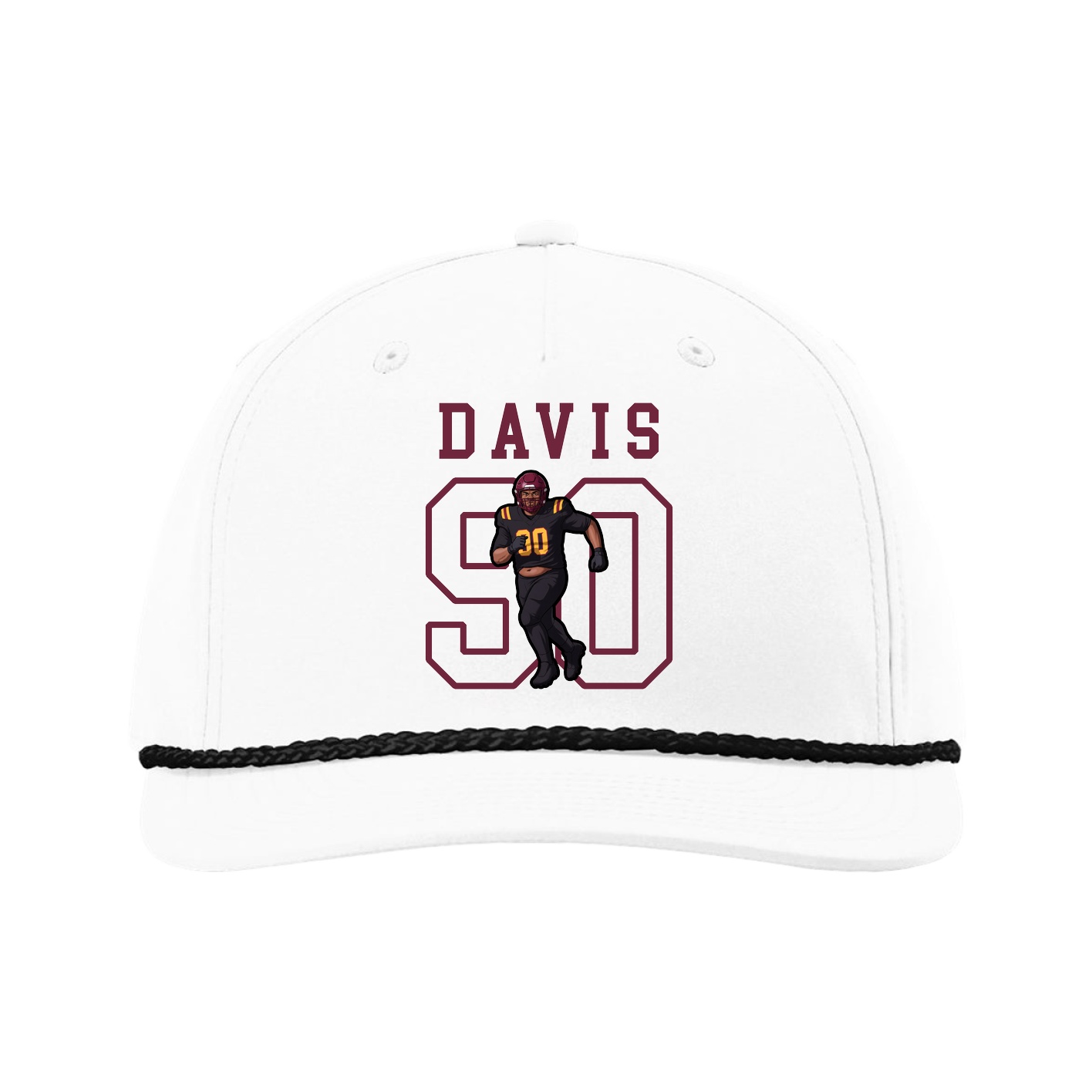 Five-Panel Classic Rope Cap — Shirsey in White