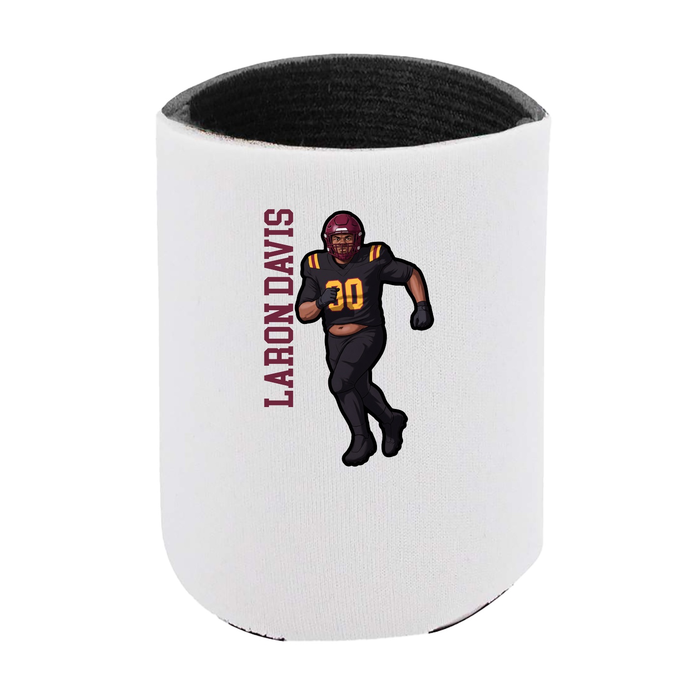 Can Holder — Name Vertical in White