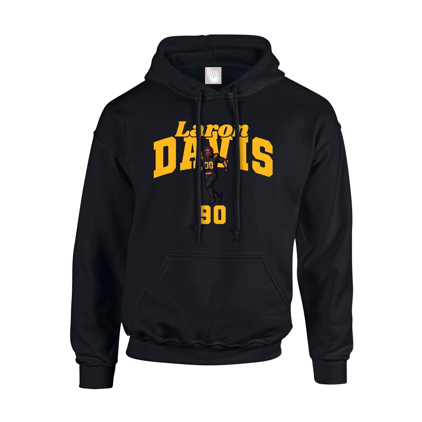 Youth Hoodie — Signature Arch in Black