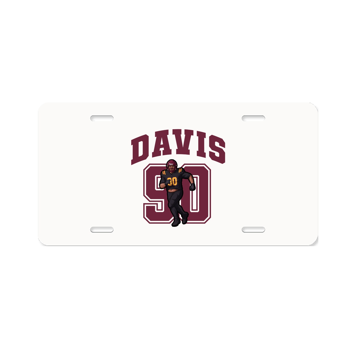 License Plate — Number in Classic
