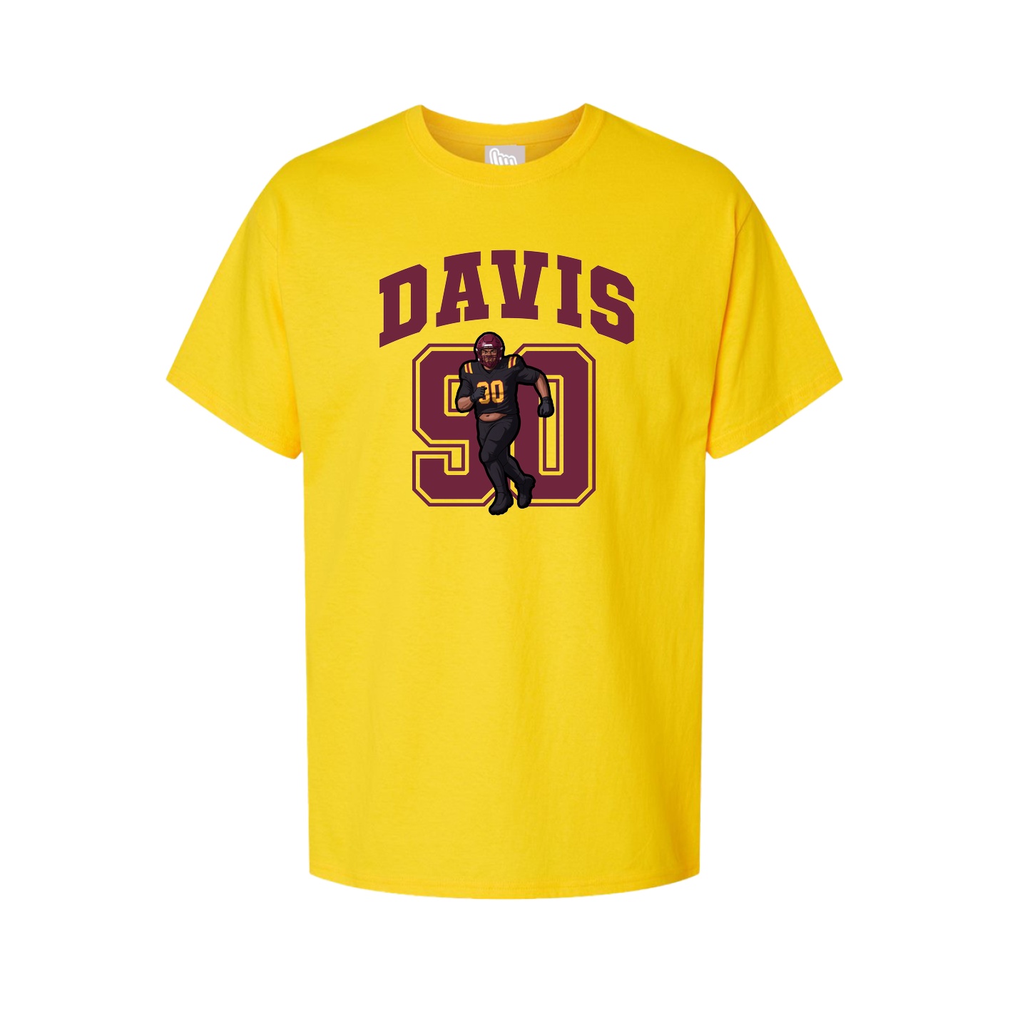 Youth Tee — Number in Gold