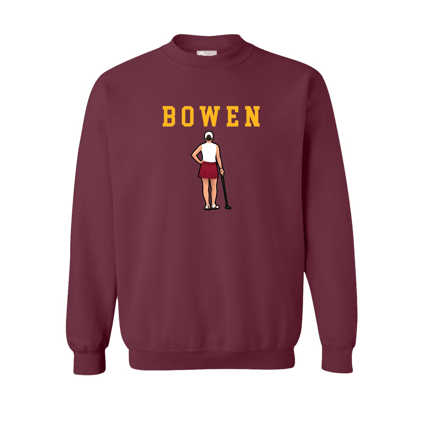 Fleece Crew — Shirsey in Maroon