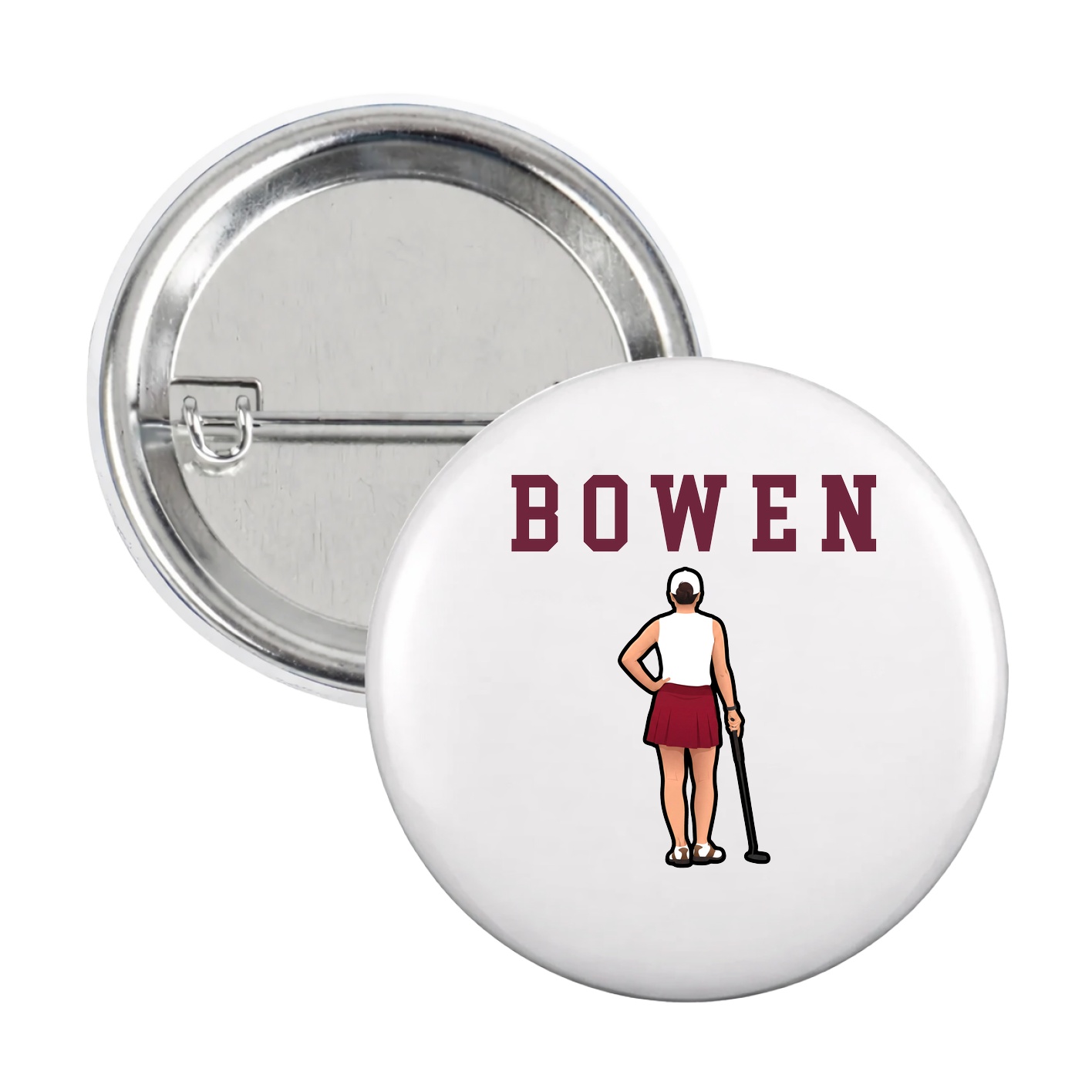Game Day Button — Shirsey in White