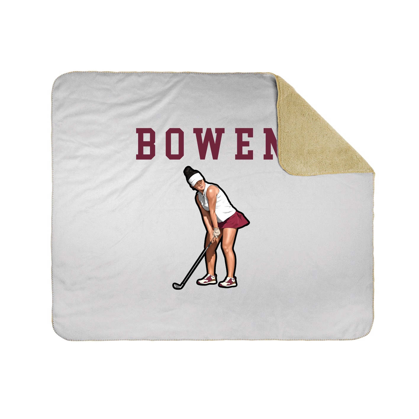 Throw Blanket — Shirsey in White