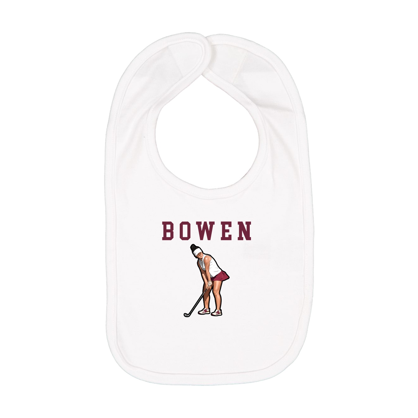 Infant Bib — Shirsey in White