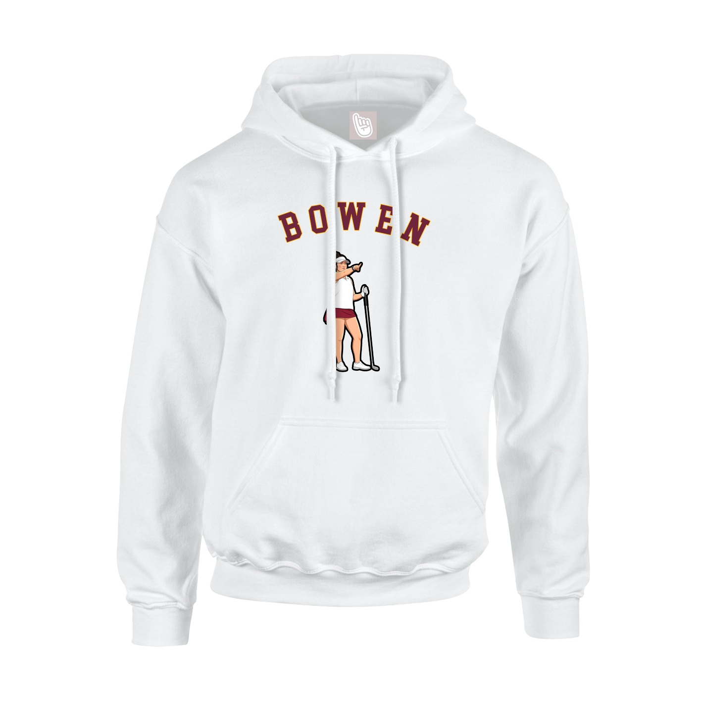Hoodie — Shirsey Arch in White