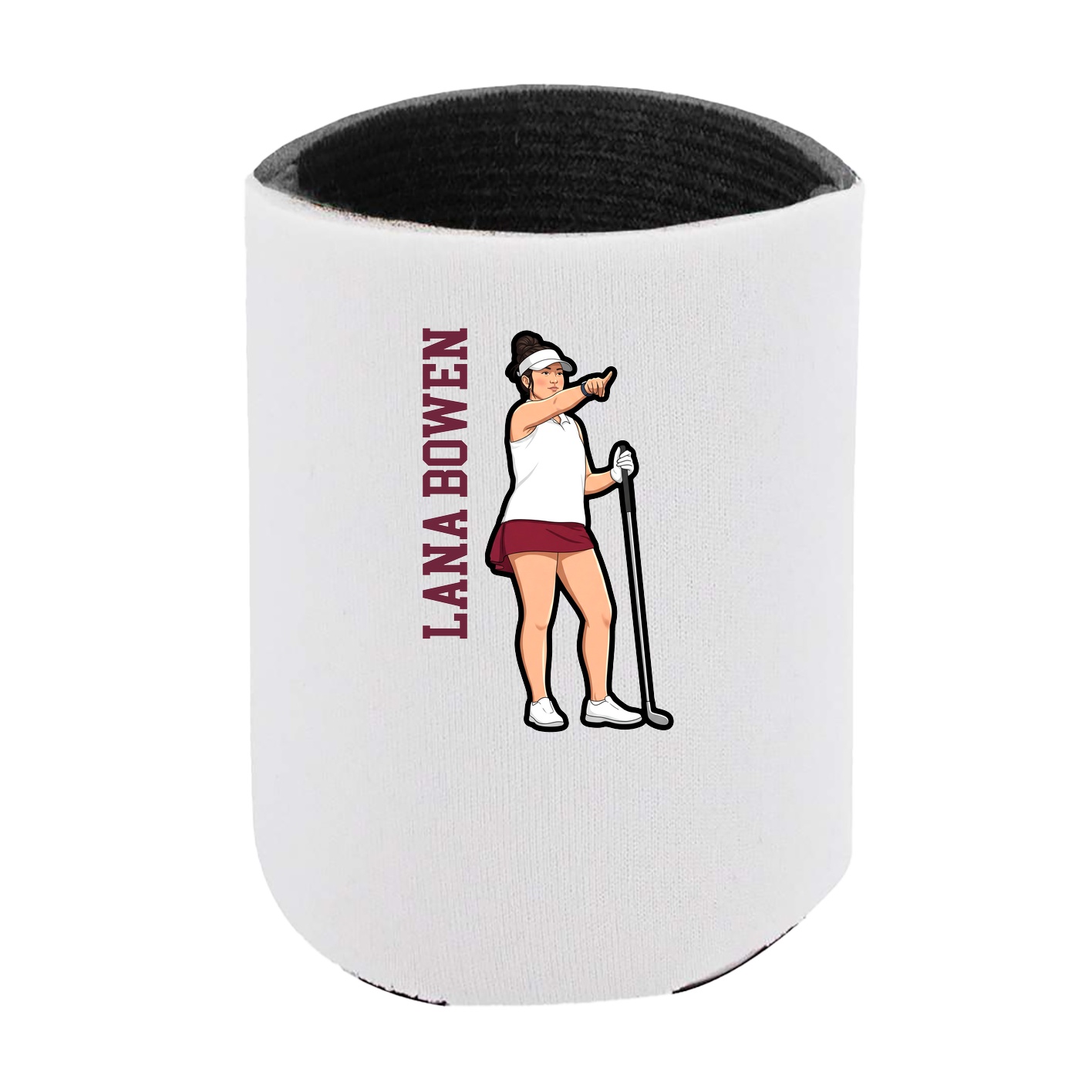 Can Holder — Name Vertical in White