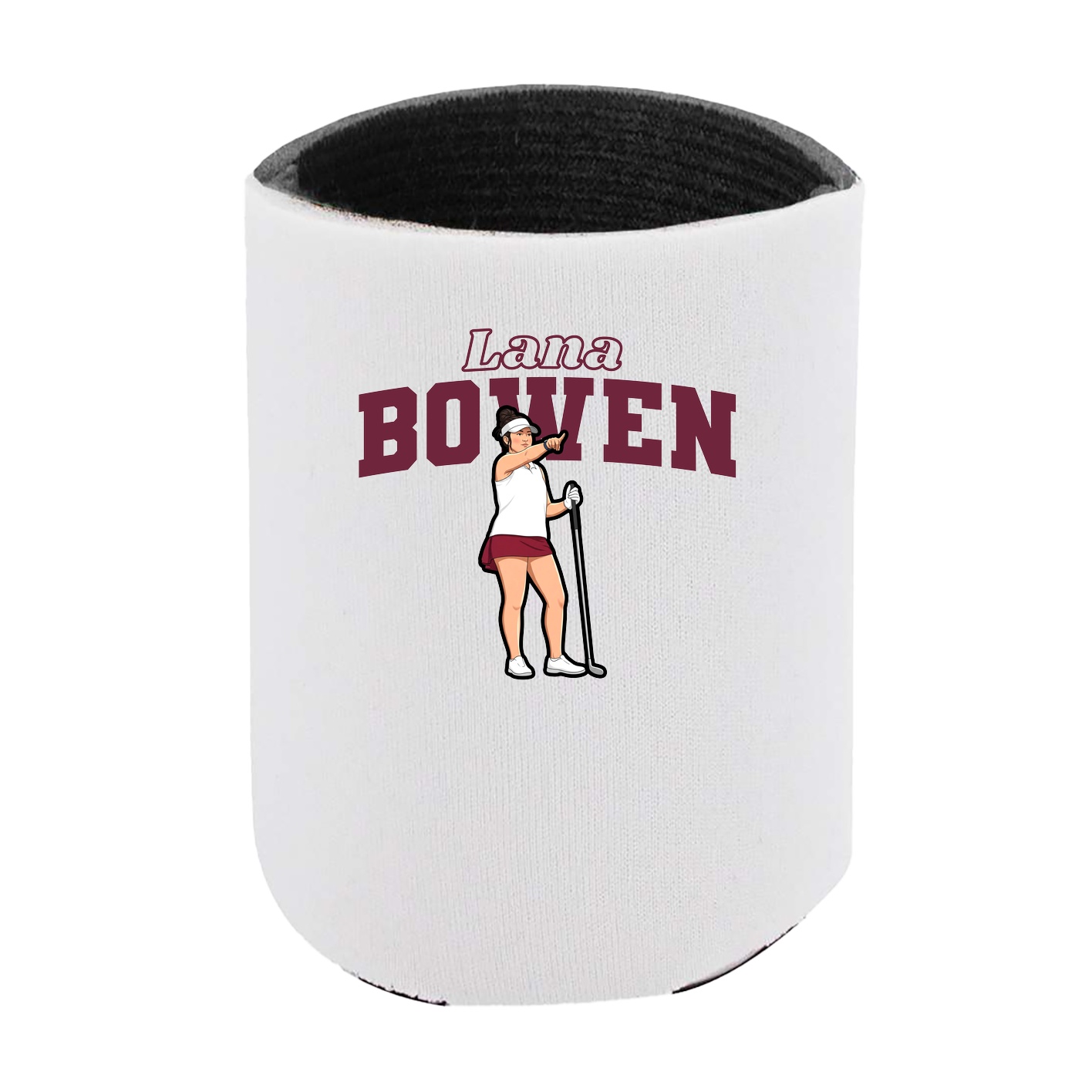 Can Holder — Name Arch in White