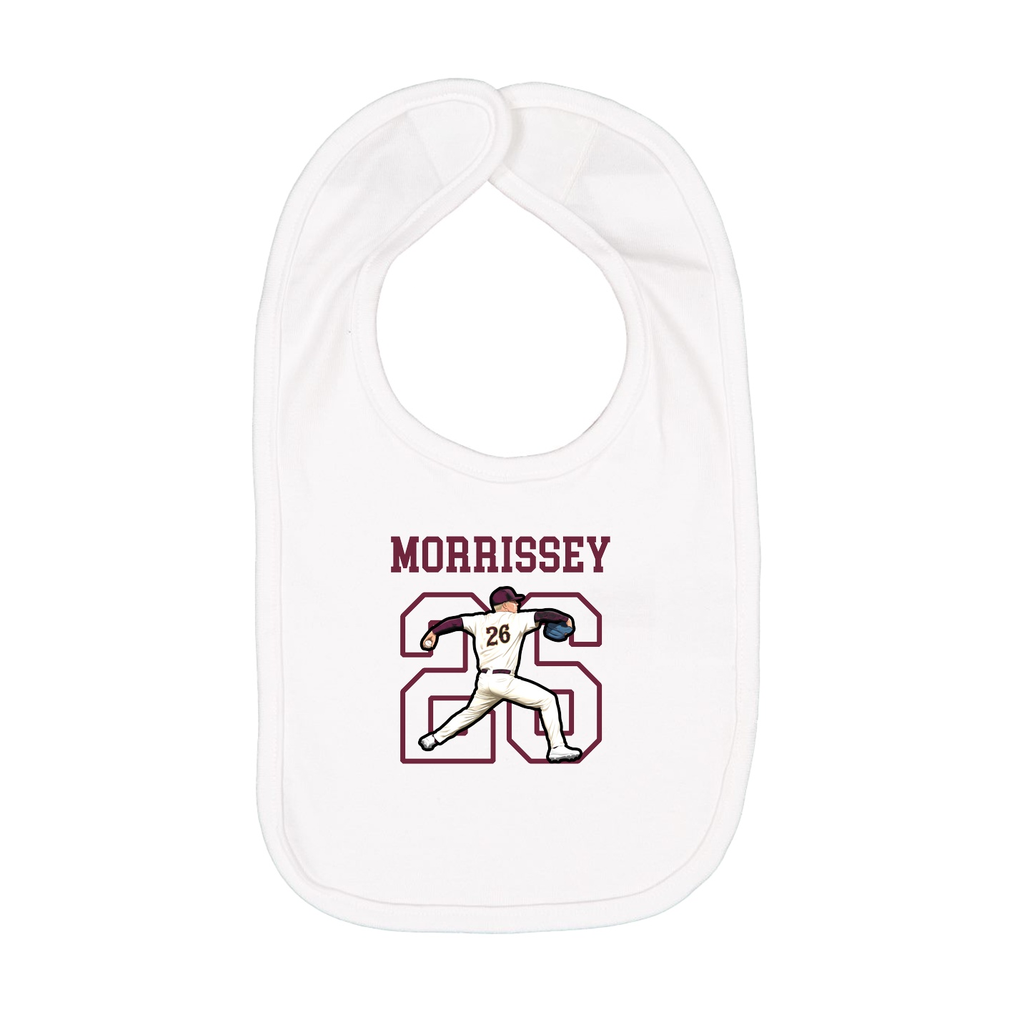 Infant Bib — Shirsey in White