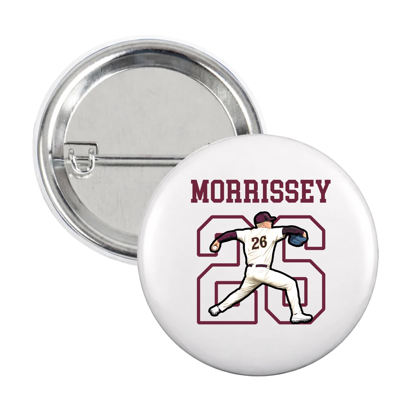 Game Day Button — Shirsey in White