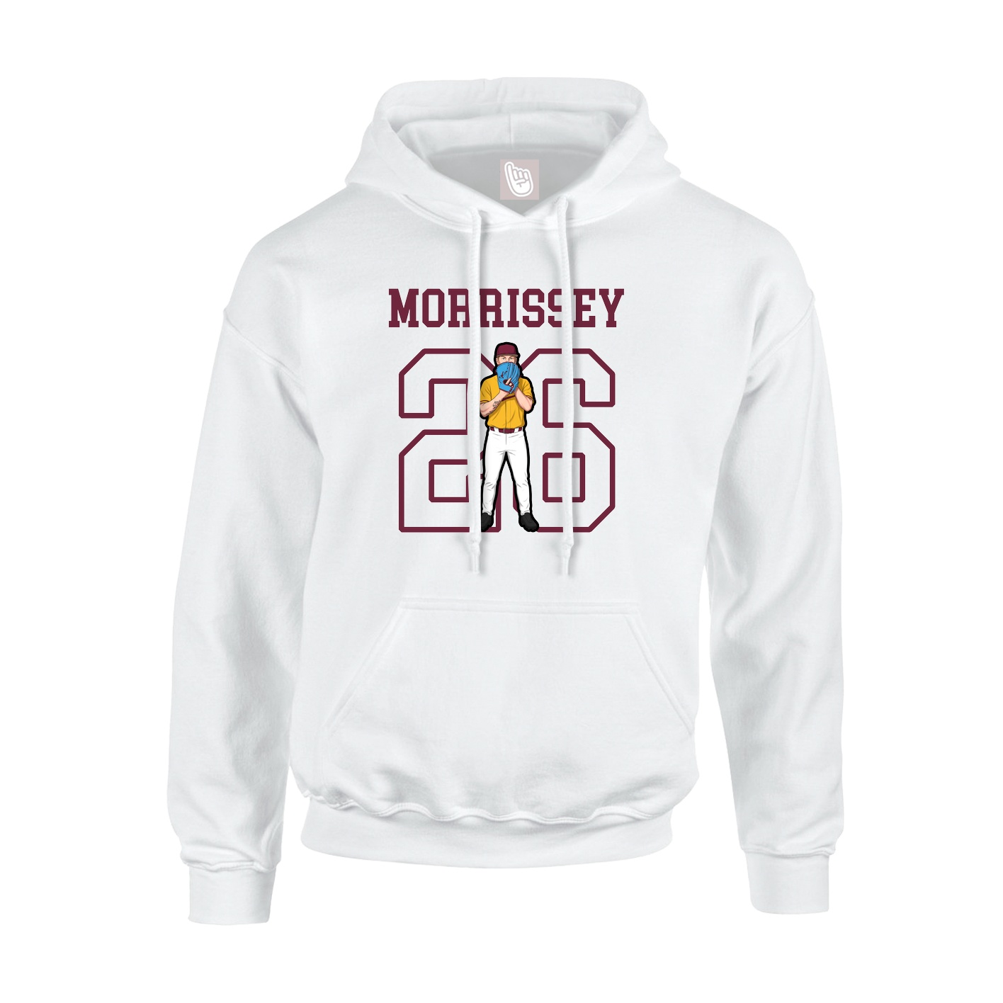 Hoodie — Shirsey in White