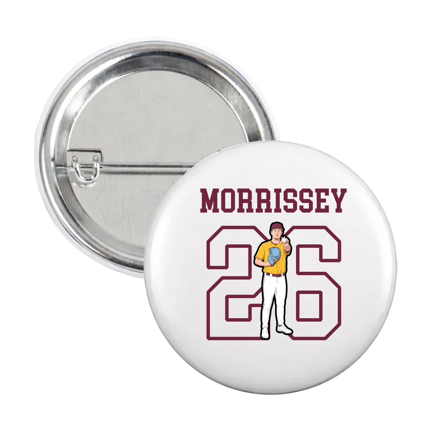 Game Day Button — Shirsey in White