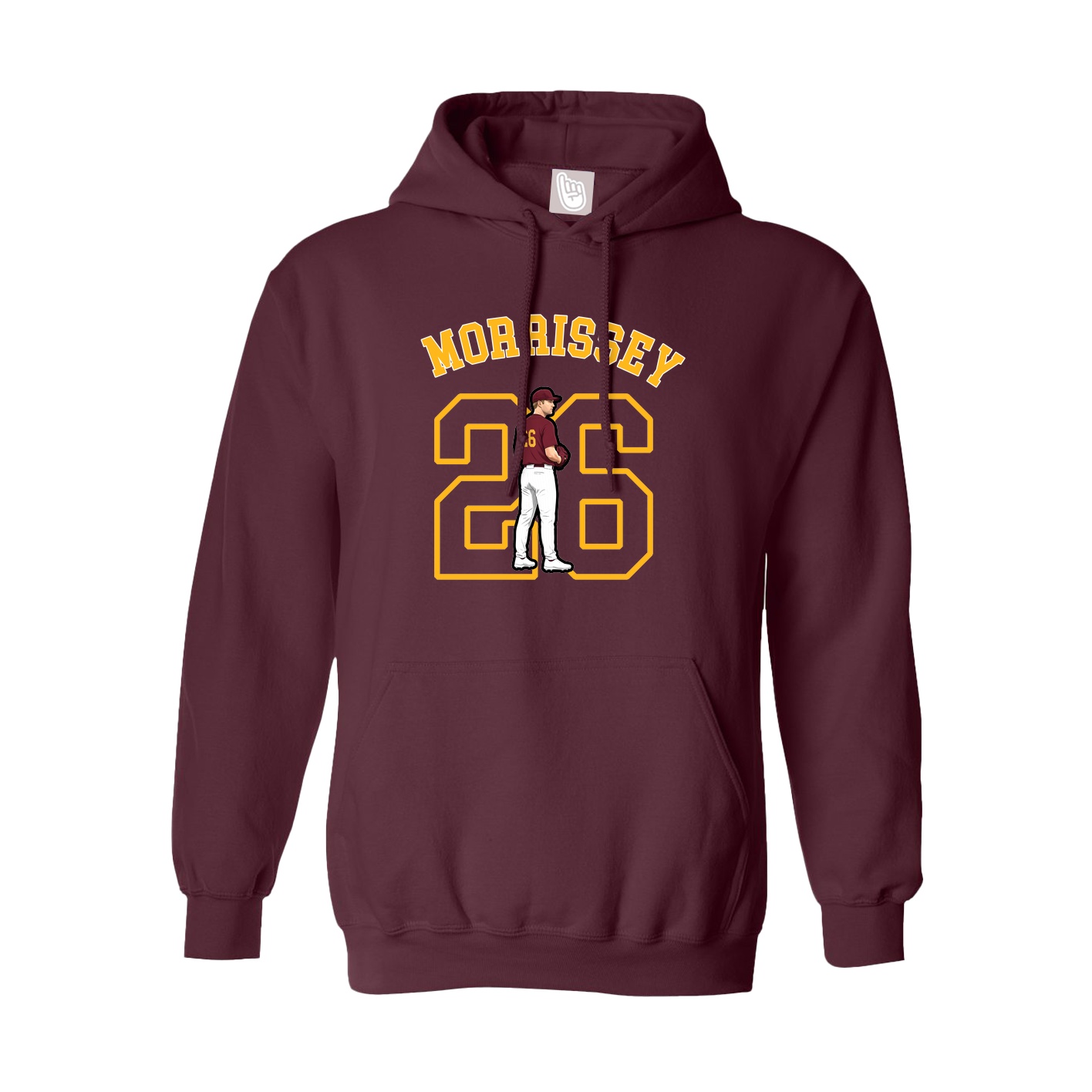 Hoodie — Shirsey Arch in Maroon