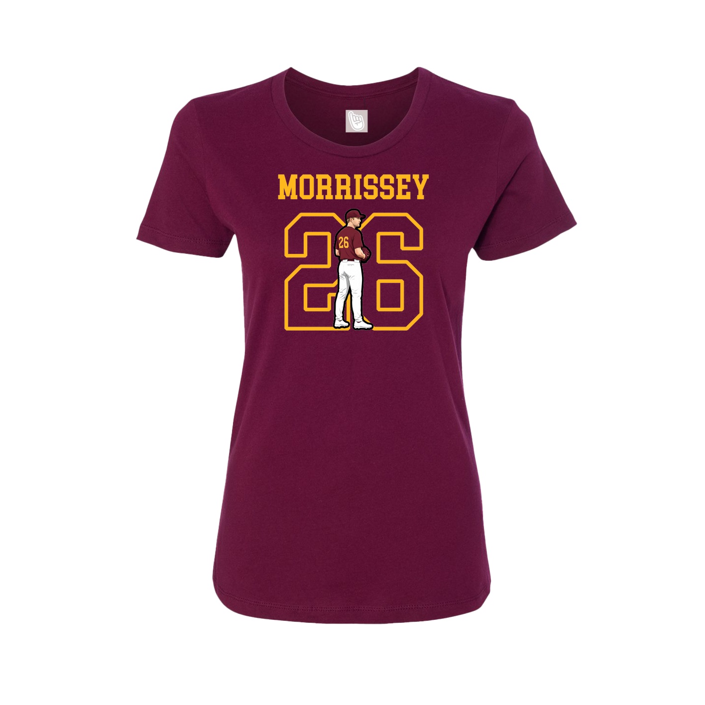 Fitted Women's Tee — Shirsey in Maroon
