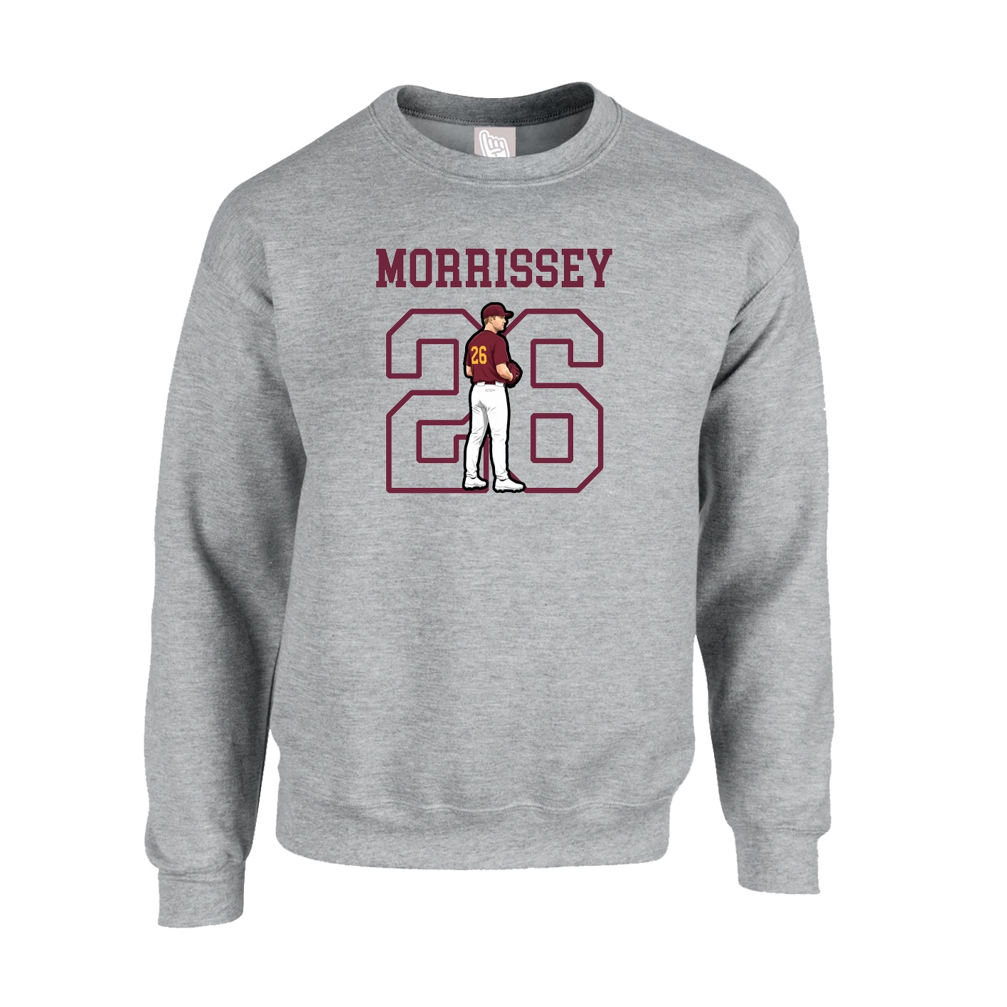 Fleece Crew — Shirsey in Grey