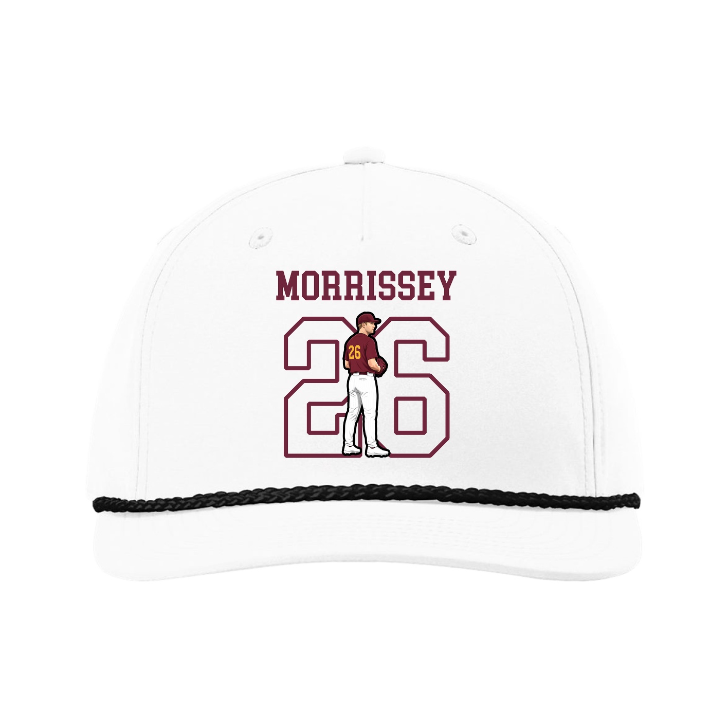 Five-Panel Classic Rope Cap — Shirsey in White