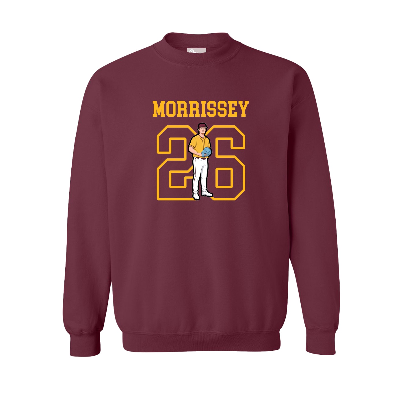 Fleece Crew — Shirsey in Maroon