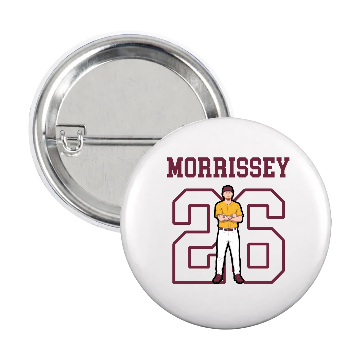 Game Day Button — Shirsey in White