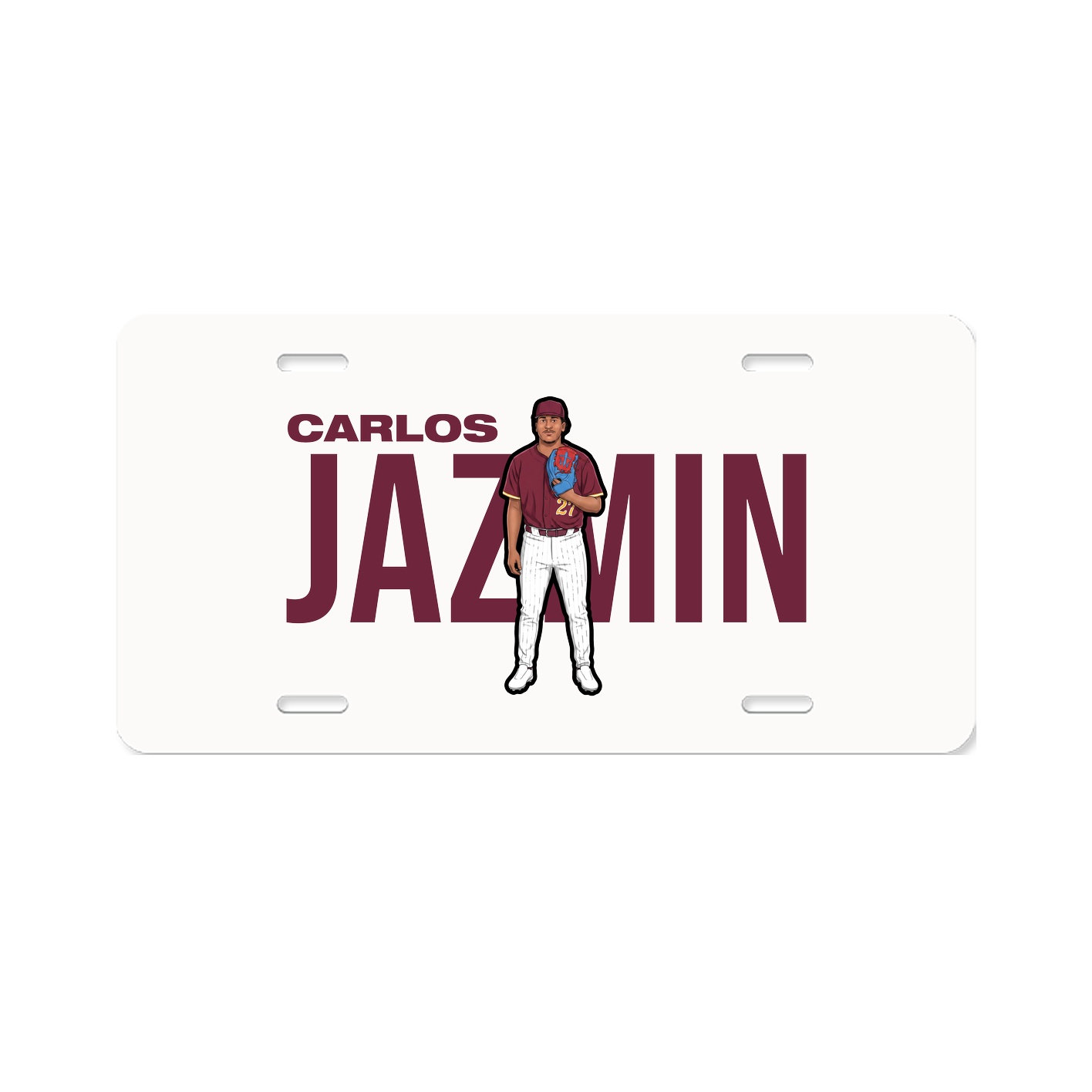 License Plate — Player Name in Classic