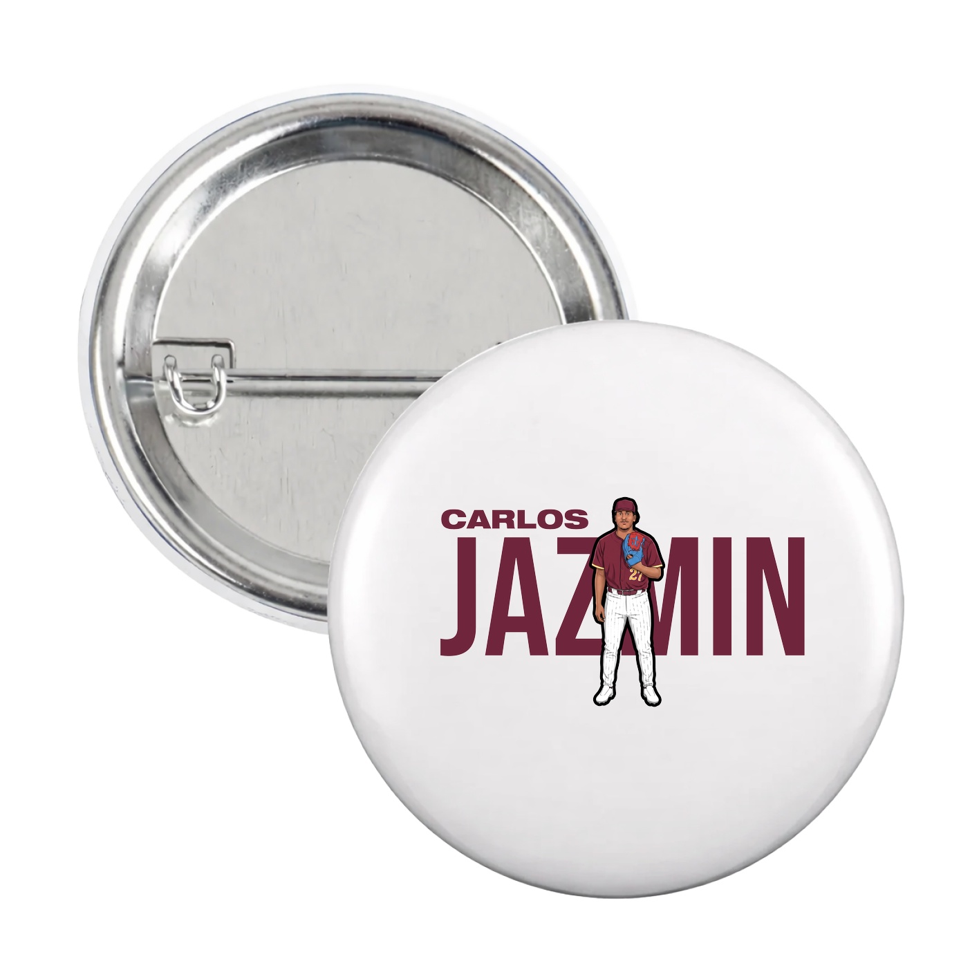 Game Day Button — Player Name in White