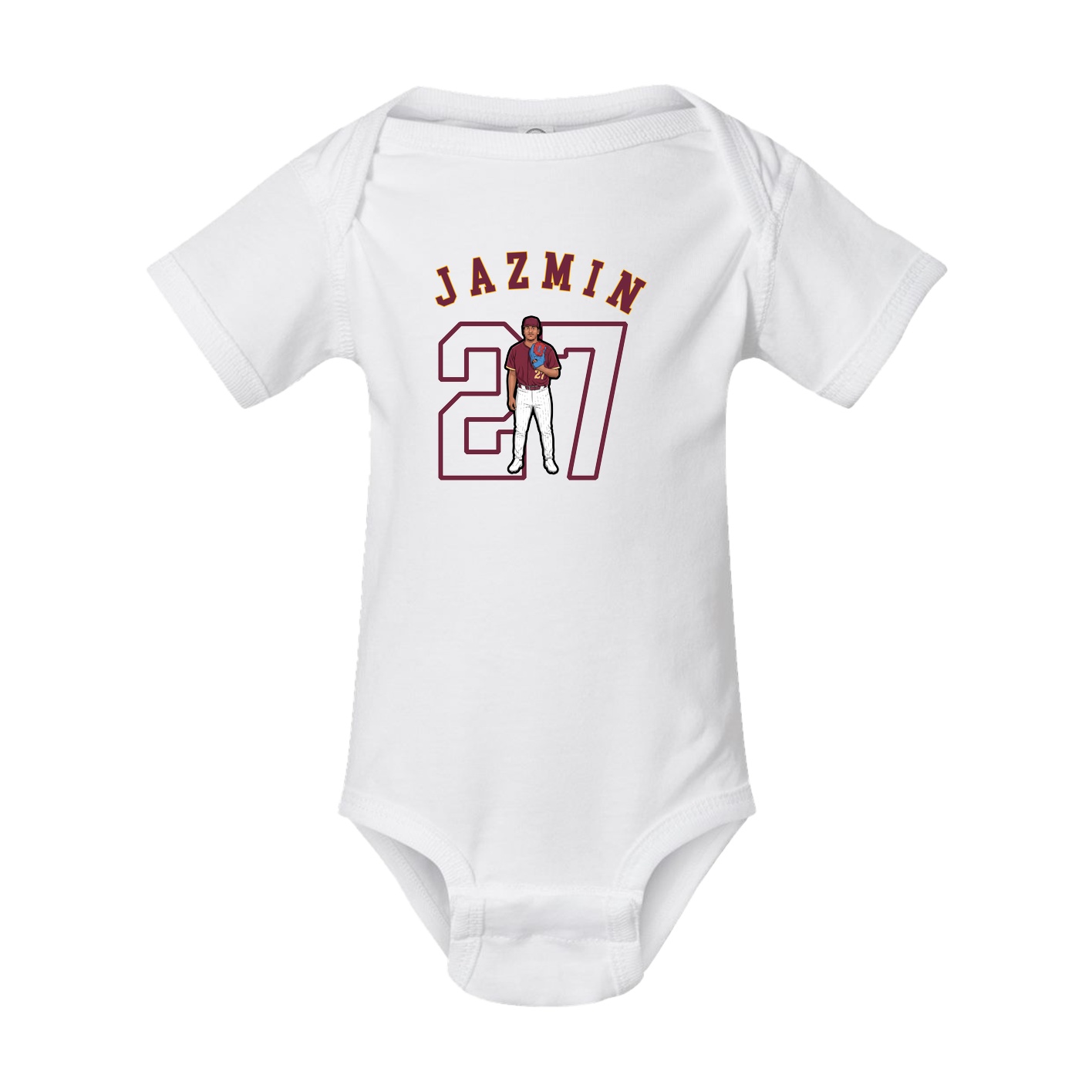 Baby Onesie — Shirsey Arch in White