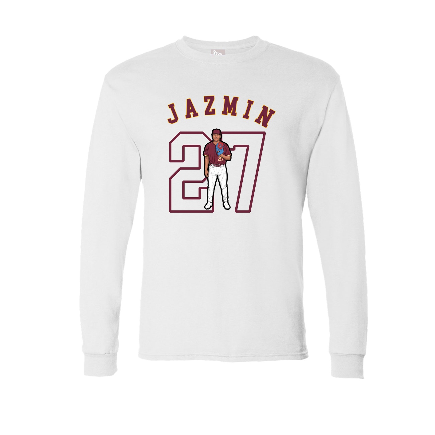Long Sleeve Tee — Shirsey Arch in White
