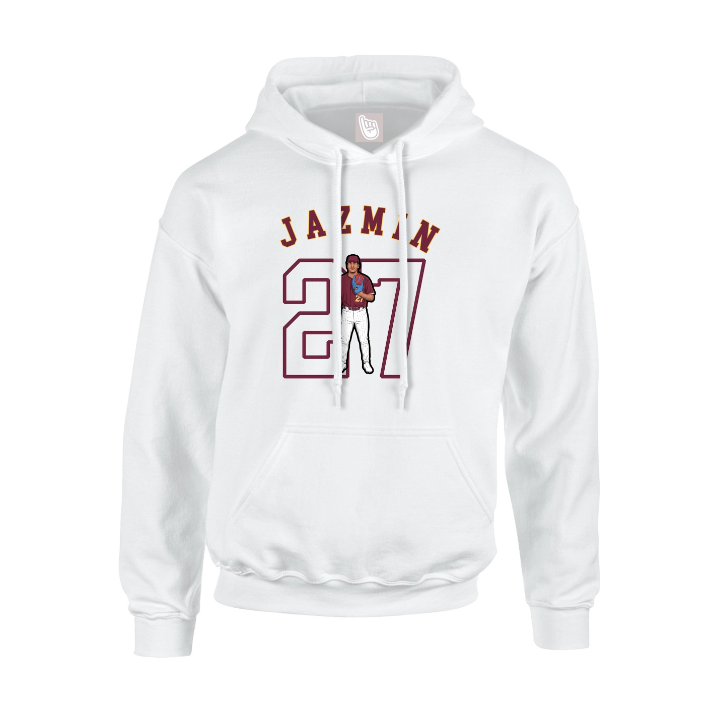 Hoodie — Shirsey Arch in White
