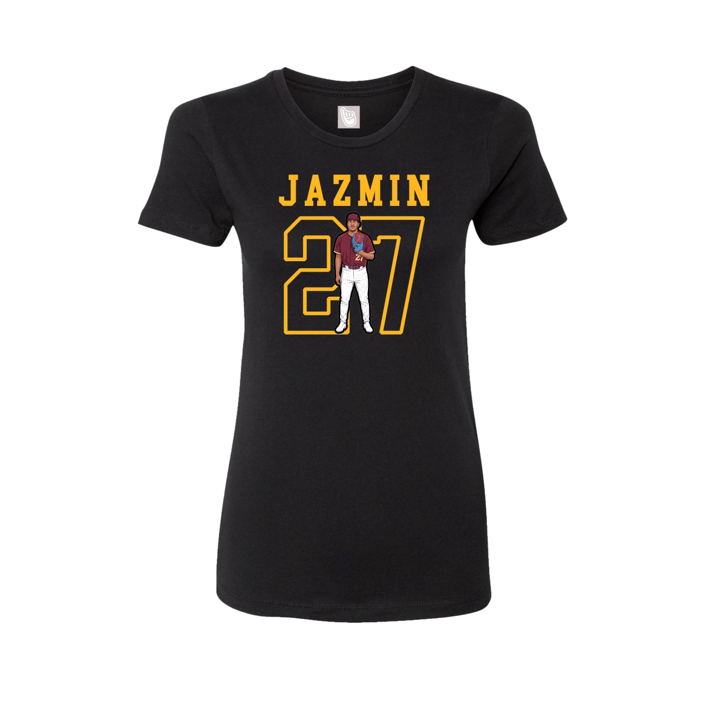 Fitted Women's Tee — Shirsey in Black