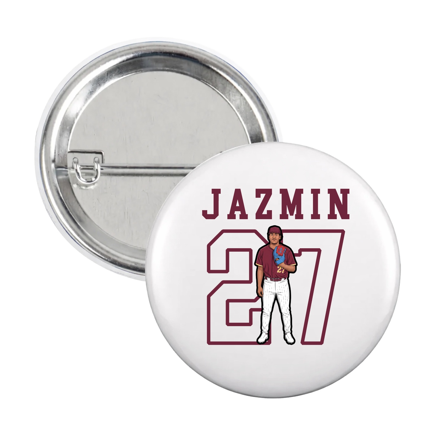 Game Day Button — Shirsey in White