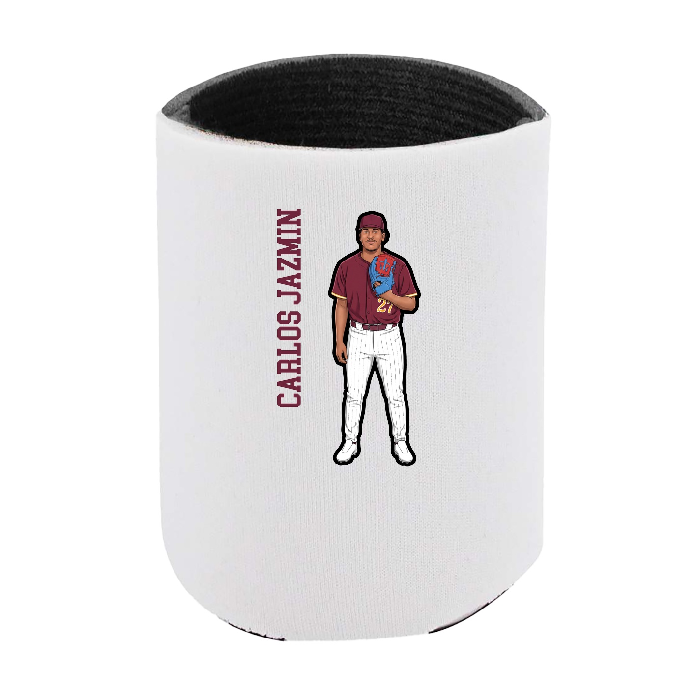 Can Holder — Name Vertical in White